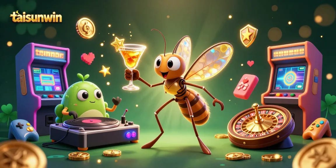 Experience the excitement of taisunwin with vibrant casino elements amidst dynamic characters.