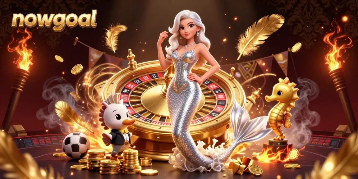 Bet on sports scores with nowgoal while enjoying a vibrant roulette scene featuring dynamic gambling elements.