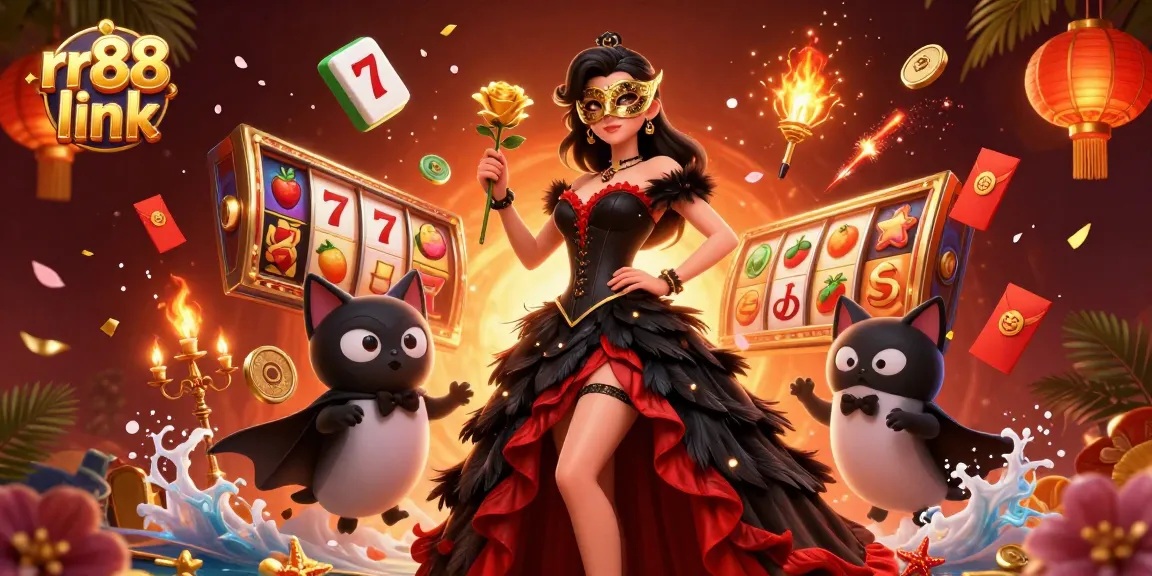 Experience the thrill of rr88 link with vibrant slots and elegant characters in a captivating scene.