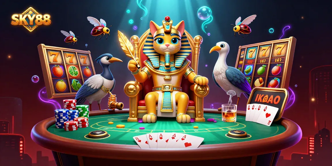 Experience thrilling gameplay at SKY88 with vibrant slot games and engaging casino elements.