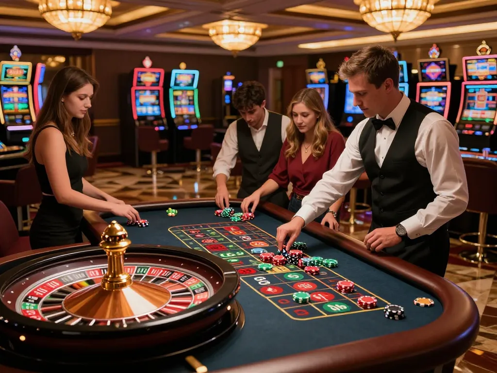 Engaging roulette gameplay at Hitclub casino with players focused on betting.