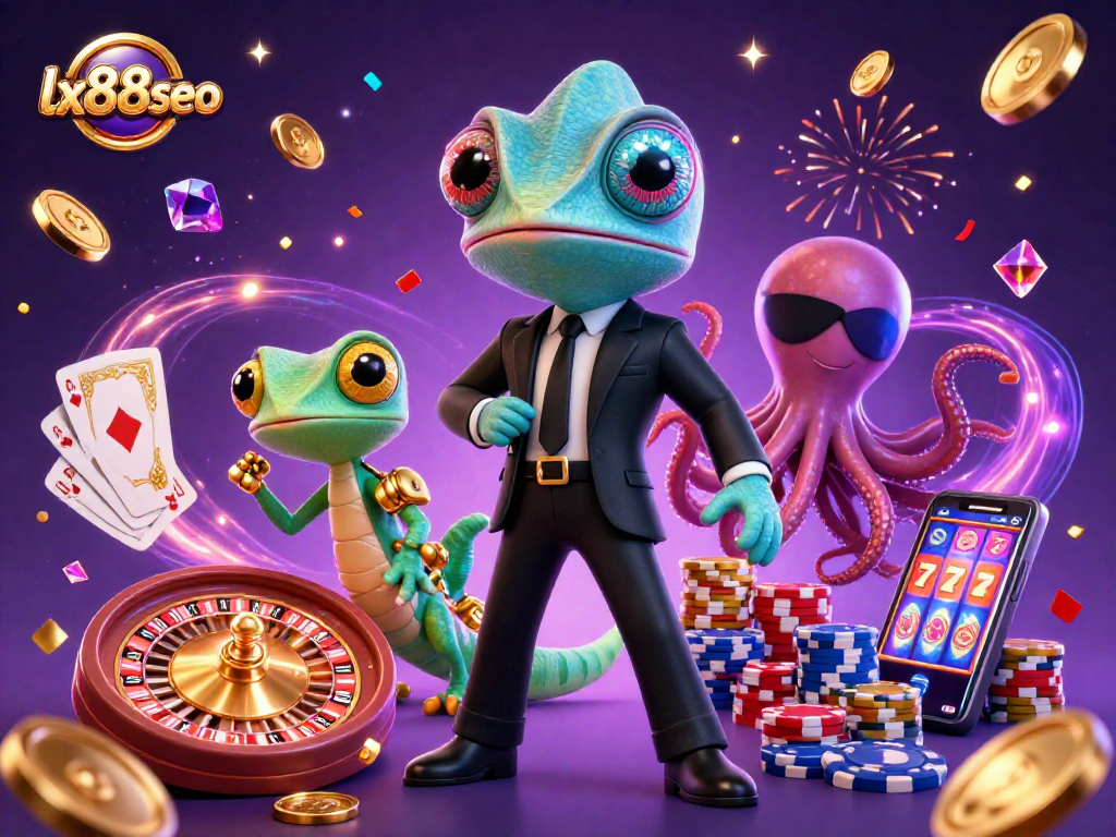 Experience thrilling games at lx88seo with our animated casino adventure featuring vibrant characters.