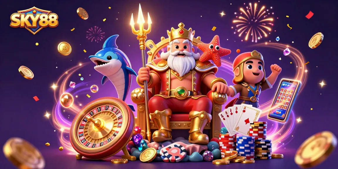 Experience the thrill of winning at SKY88's virtual casino with vibrant gameplay and rich graphics.