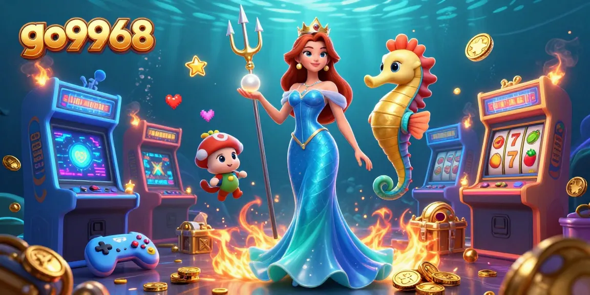 Engage in thrilling gameplay at go9968 with 3D characters and vibrant casino elements.