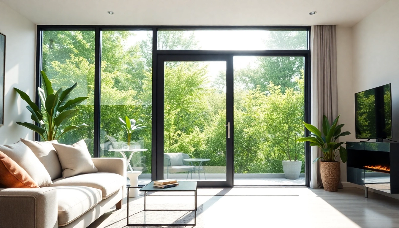 La zanzariera porta finestra elegante e funzionale installata in un soggiorno moderno.