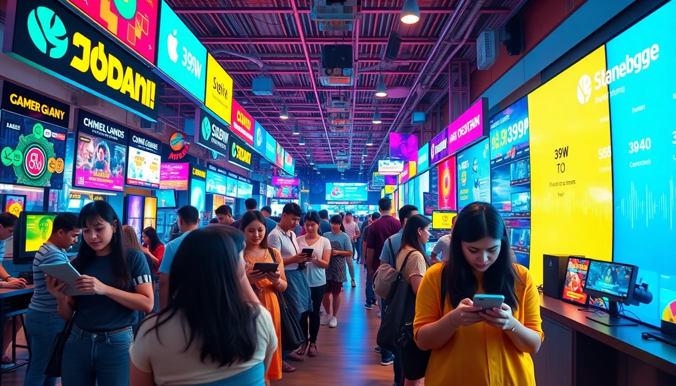 Engage with the 399W online betting platform, showcasing users interacting with vibrant digital games in Brazil.