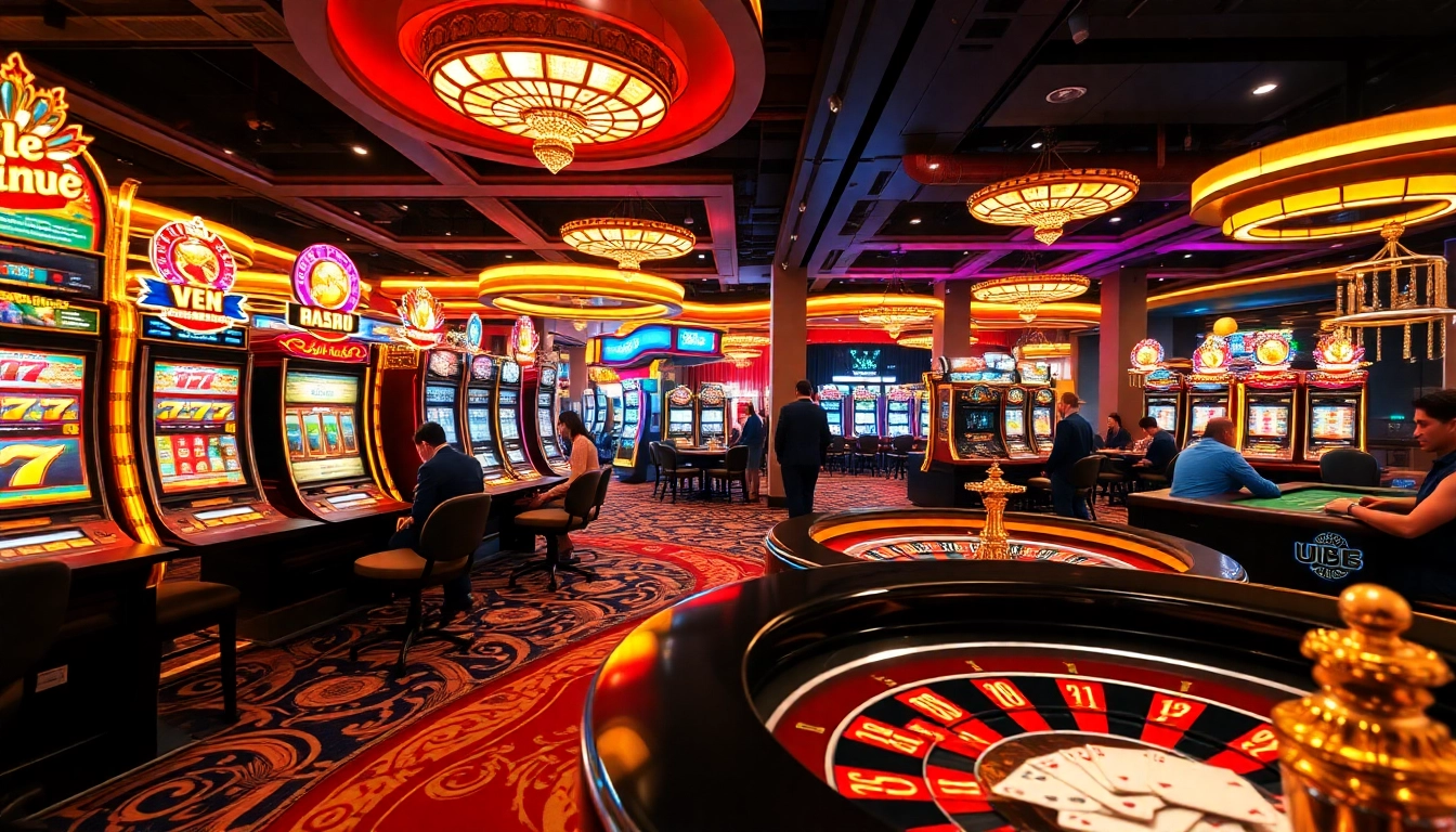 Experience thrilling gameplay at U888 with vibrant casino tables and exciting slot machines in action.