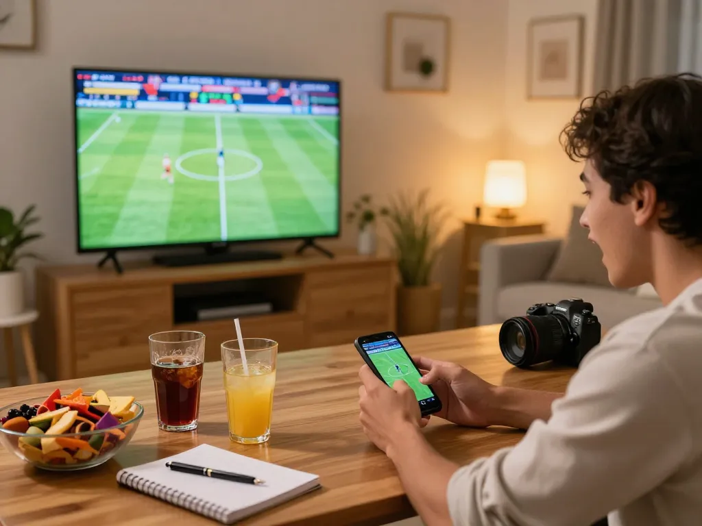 The dynamic home sports betting scene highlights tỷ lệ kèo nhà cái hôm nay while a person enthusiastically places bets on their smartphone.