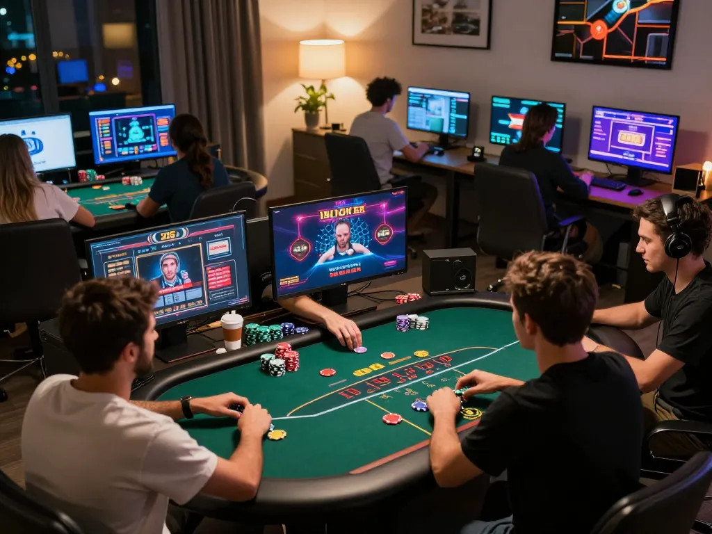 KONG88 players experiencing live dealer excitement with dynamic gameplay in a cozy home setting