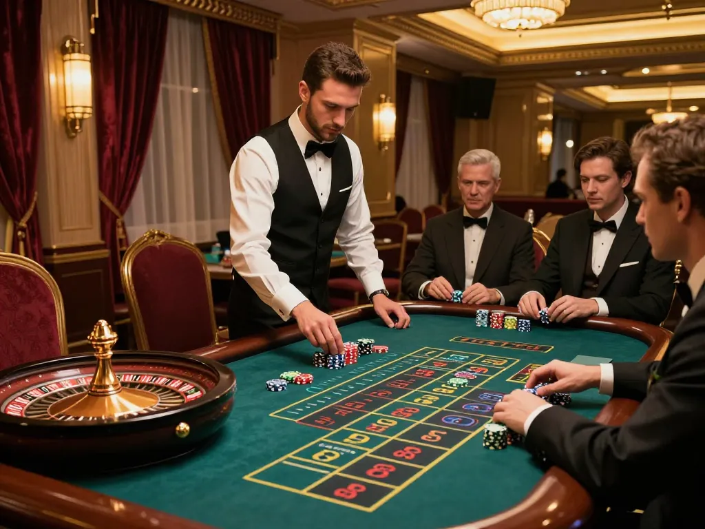 Experience the thrill of roulette at BCX88 with engaged players and a dealer in action