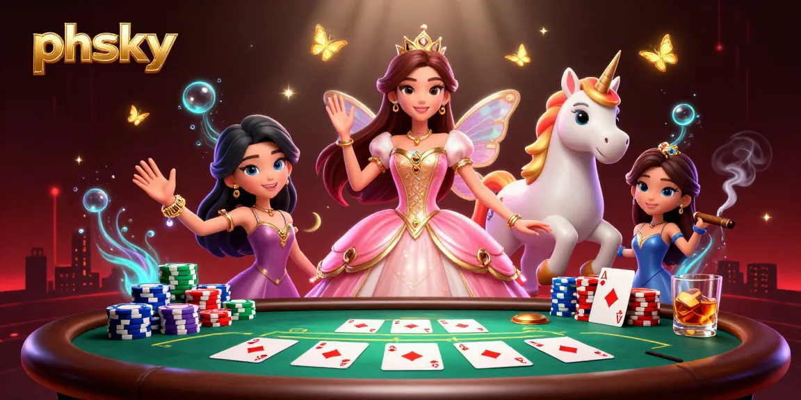 Experience thrilling poker action at phsky with vibrant Asian aesthetics and dynamic game elements.