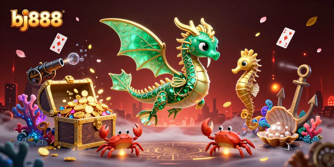Experience exciting gaming with bj888 as emerald sea dragons guard treasures, inviting players to win big