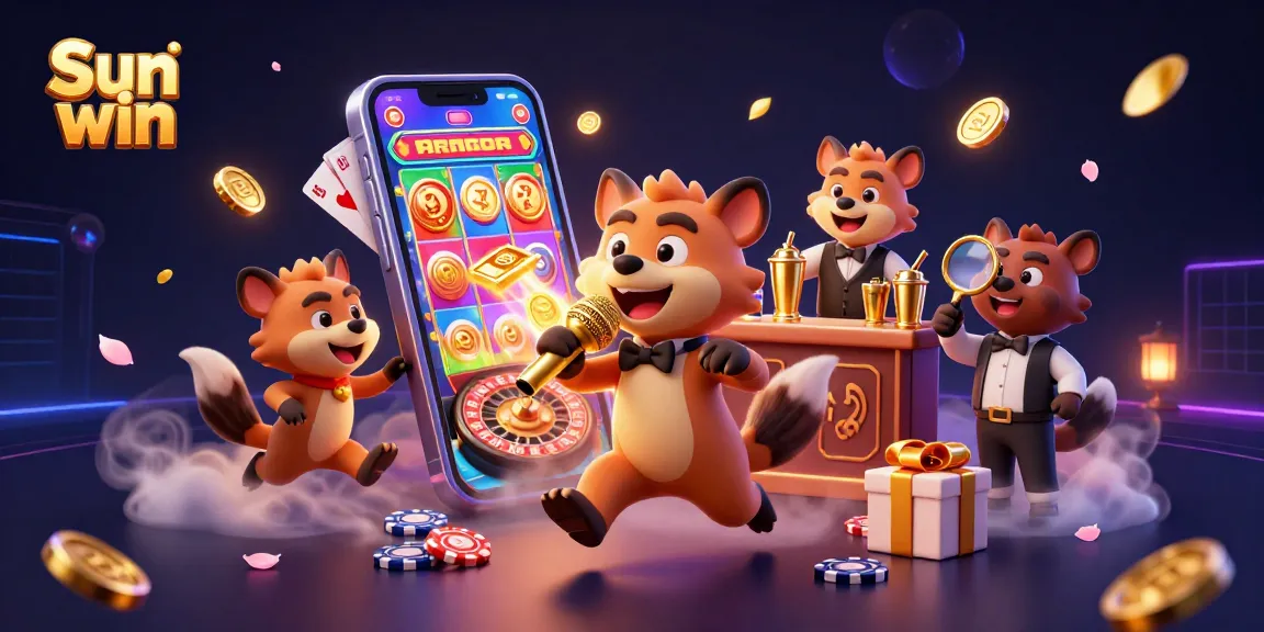 Experience exciting wins at Sun win's vibrant casino with engaging characters and dynamic games.